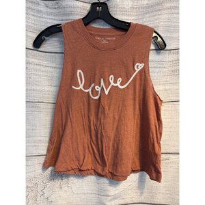 Spiritual Gangster Love Sleeveless Tank Top Size S